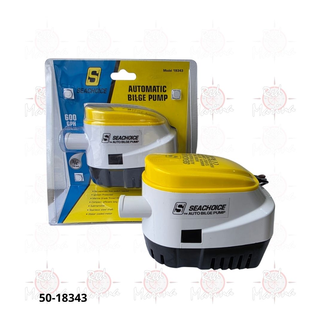 BOMBA DE ACHIQUE AUTOMATICA 600 GPH SEACHOICE